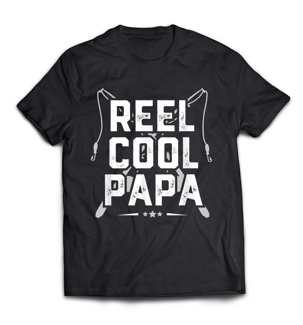 Reel Cool Papa T-Shirt – A Perfect Father’s Day Gift for Fishing Grandpas